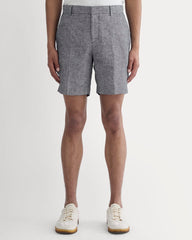 mens-linen-trouser-short-navy-chambray | primary