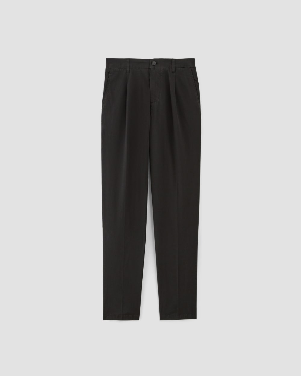 mens-organic-cotton-pleated-chino-black | alt