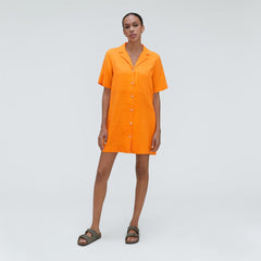 womens-linen-workwear-dress-turmeric