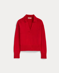 womens-cotton-boxy-polo-classic-red | alt