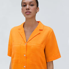 womens-linen-workwear-dress-turmeric
