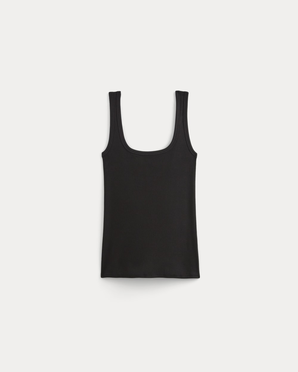 womens-luxe-rib-square-neck-tank-black | alt