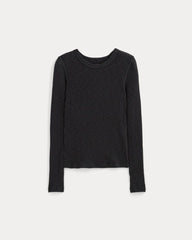 womens-rib-knit-crew-black | alt