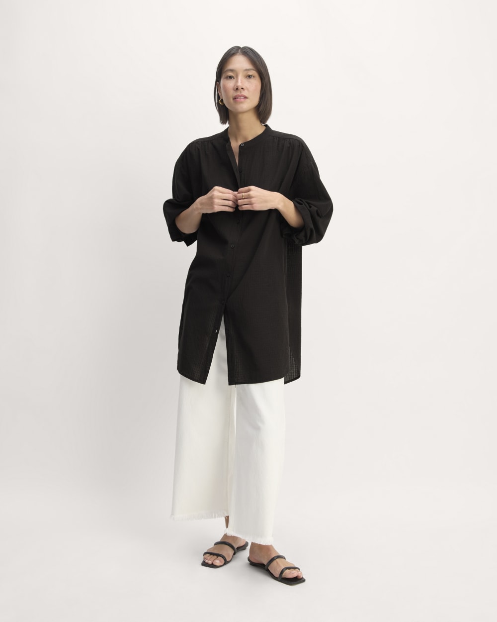 womens-gauze-oversized-shirt-black