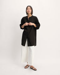 womens-gauze-oversized-shirt-black