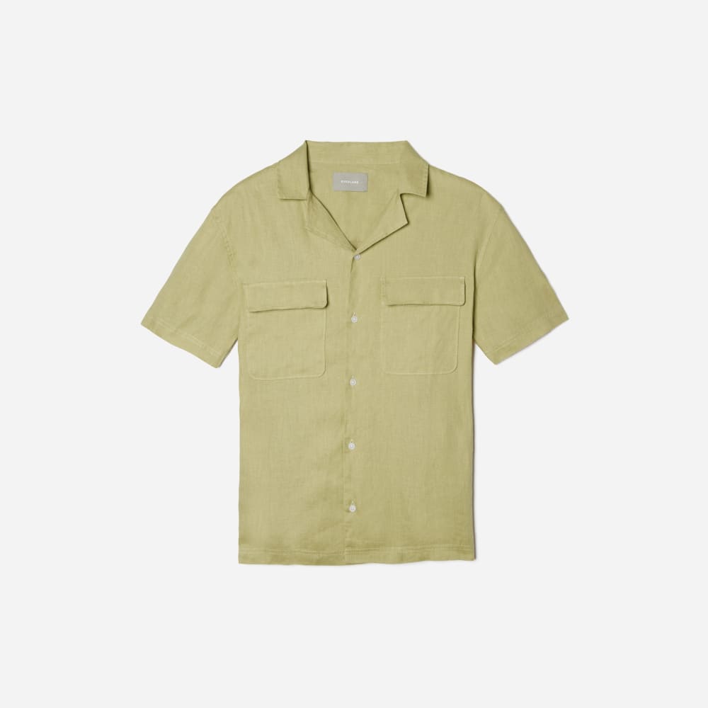 mens-linen-camp-shirt-leek | alt