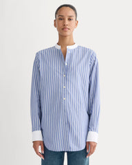 womens-oversized-shirt-cotton-dutch-blue-bone-stripe | primary