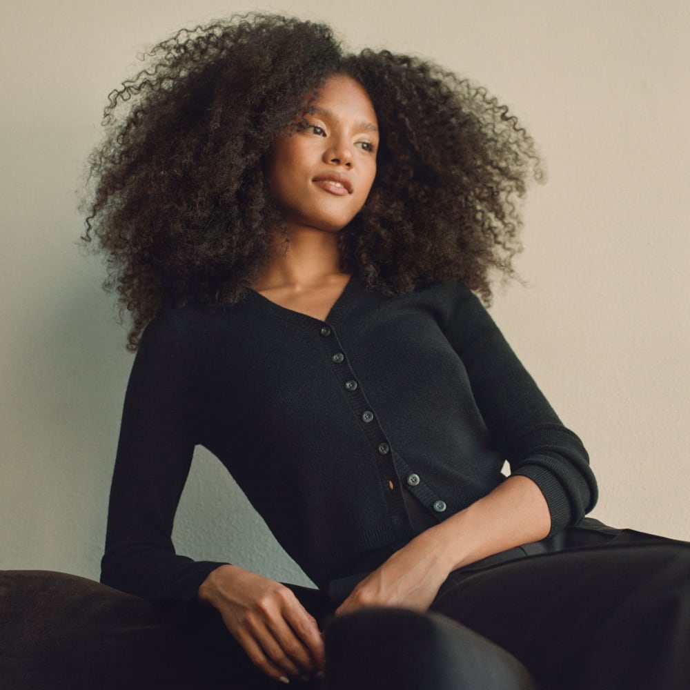 womens-luxe-merino-cardigan-black | primary