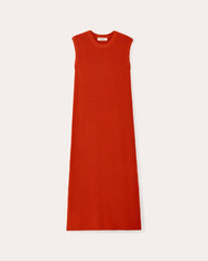 womens-midi-dress-everyday-cotton-poppy-red | alt