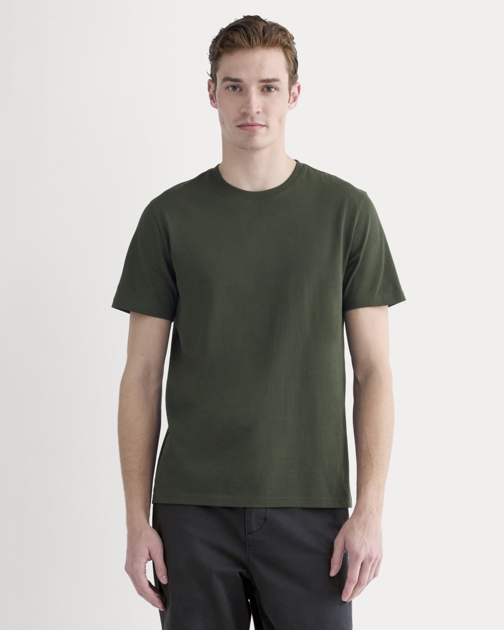 mens-essential-organic-crew-uniform-dark-green | primary