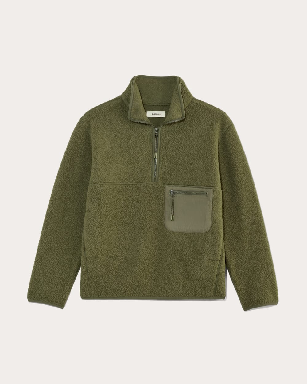 womens-renew-fleece-oversized-half-zip-new-kalamata | alt