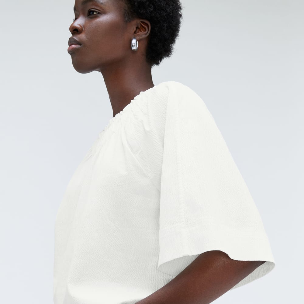 womens-seersucker-gathered-tee-white