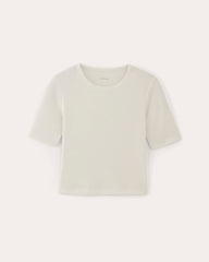 womens-tencel-rib-cropped-shimmy-tee-bone | alt