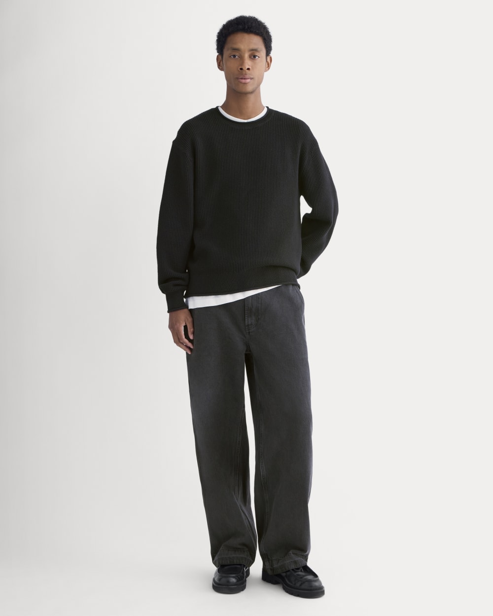 mens-waffle-rollneck-crew-black