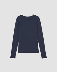 womens-supima-rib-long-sleeve-crew-navy | alt