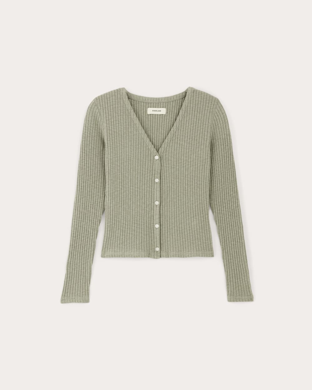 womens-rib-knit-organic-cotton-cardigan-sage-green | alt