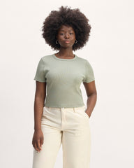womens-cropped-short-sleeve-rib-tee-sage-green
