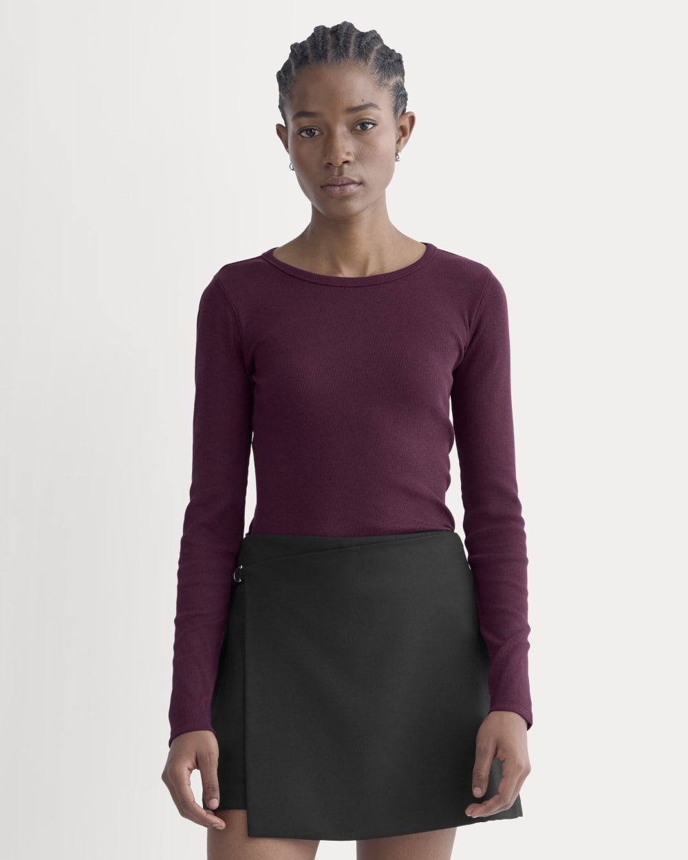 womens-supima-rib-long-sleeve-crew-heathered-port-royale | primary