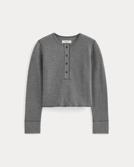 womens-boxy-henley-in-cozy-waffle-heathered-charcoal | alt