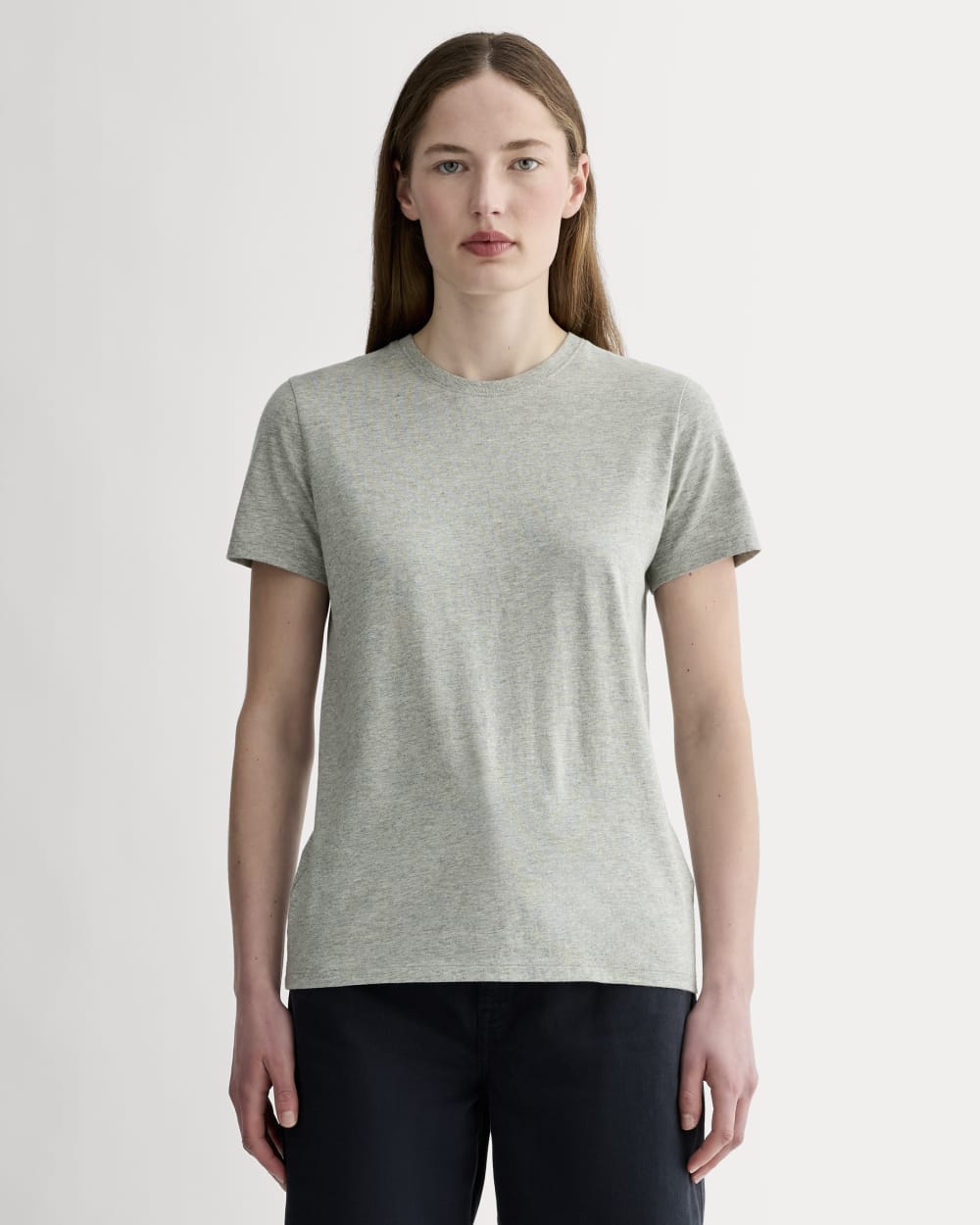womens-organic-cotton-slim-crew-tee-heathered-grey | primary
