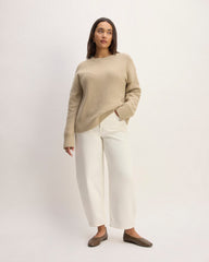 womens-cotton-honeycomb-square-crew-trench-coat-khaki