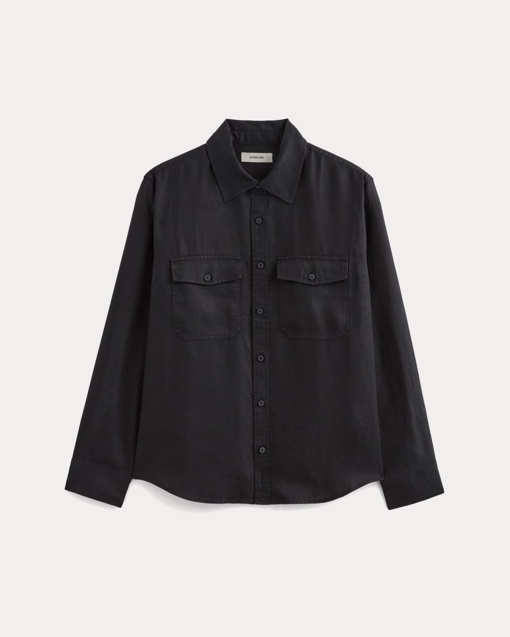mens-linen-utility-shirt-black | alt
