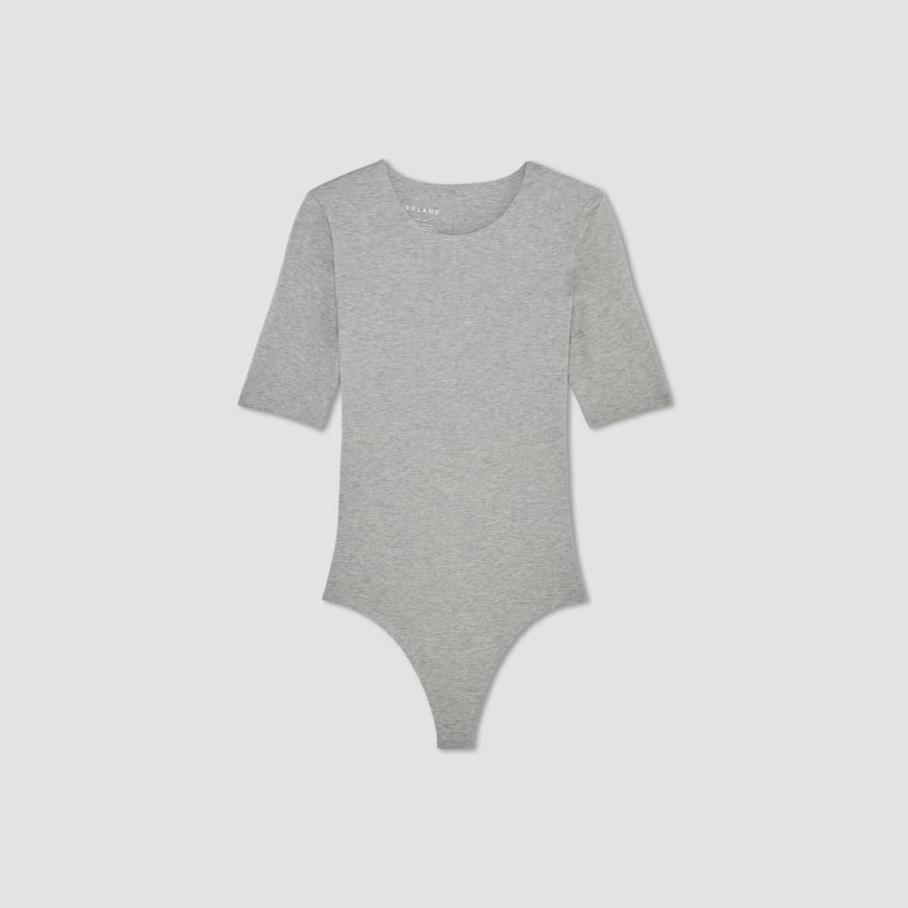 womens-ss-crew-bodysuit-thong-heathered-grey | alt