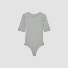 womens-ss-crew-bodysuit-thong-heathered-grey | alt