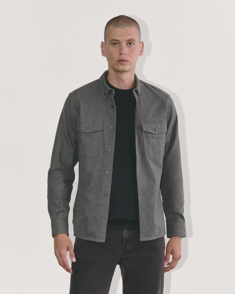 mens-modern-flannel-shirt-heathered-graphite | primary
