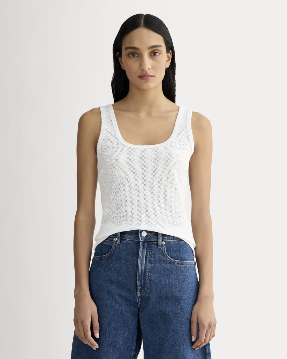 womens-pointelle-cami-white | primary