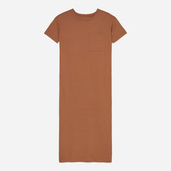 womens-organic-maxi-tee-dress-tawny-brown | alt