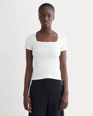 womens-form-square-neck-top-white | primary