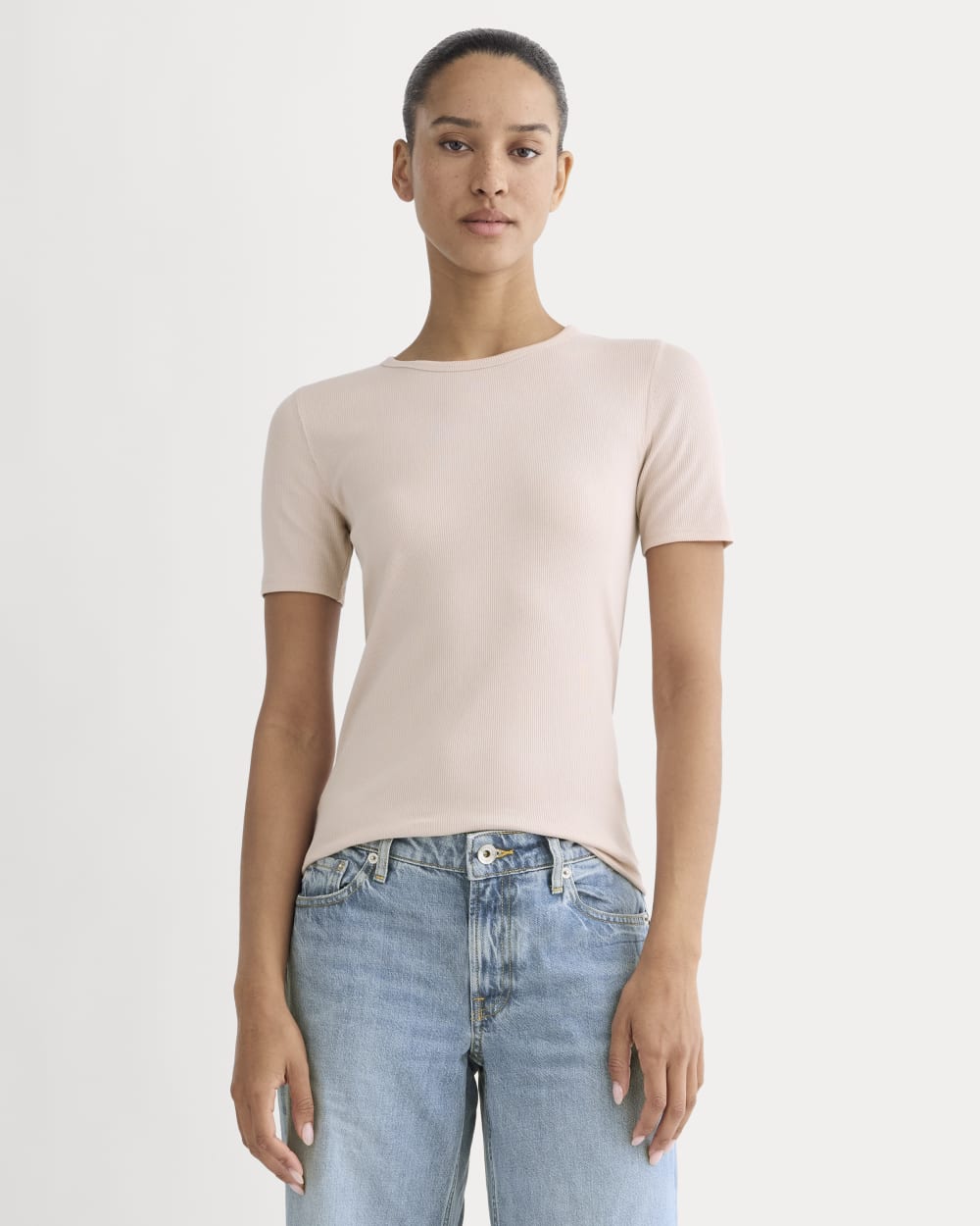 womens-supima-micro-rib-ss-crew-soft-rose | primary