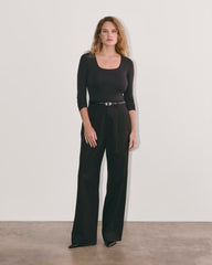 womens-long-sleeve-square-bodysuit-bikini-black | primary