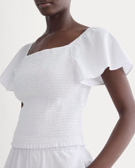 womens-gauze-smocked-top-white