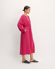 womens-tencel-gathered-maxi-dress-red-currant