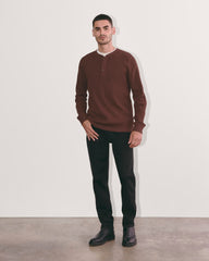 mens-waffle-ls-henley2-dark-mahogany | primary