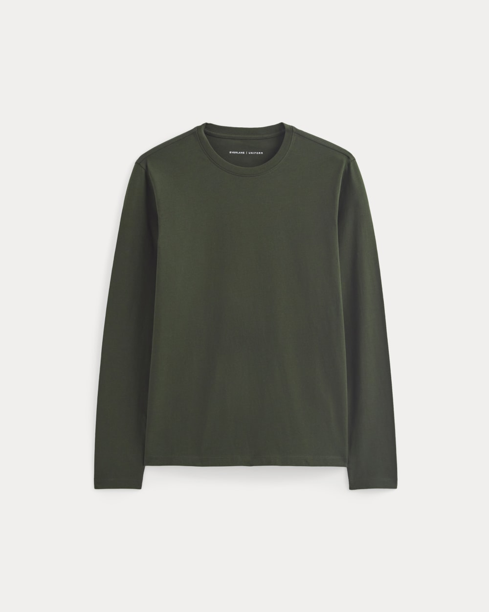 mens-essential-organic-ls-tee-uniform-dark-green | alt