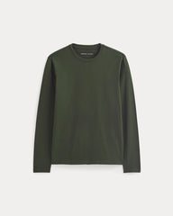 mens-essential-organic-ls-tee-uniform-dark-green | alt