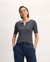 womens-vintage-rib-henley-navy-bone | primary