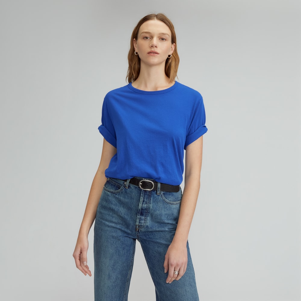 womens-air-oversized-crew-tee-mazarine-blue | primary