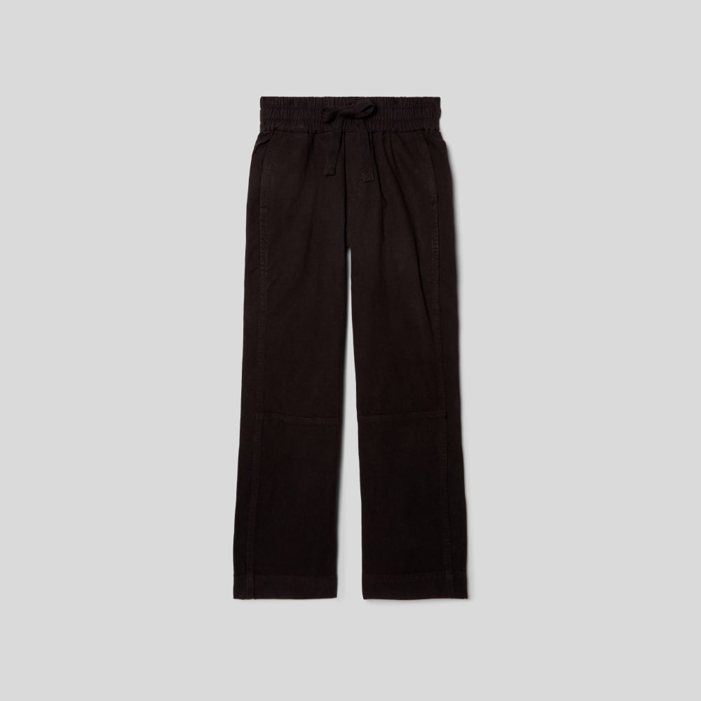 womens-canvas-cotton-pull-on-pant-black | alt