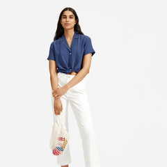 womens-clean-slk-sslv-notch-shirt-atlanticblue | primary