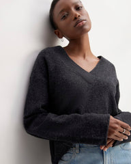 womens-cozy-stretch-v-neck-sweater-charcoal