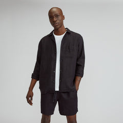 mens-relaxed-linen-ls-camp-shirt-black | primary