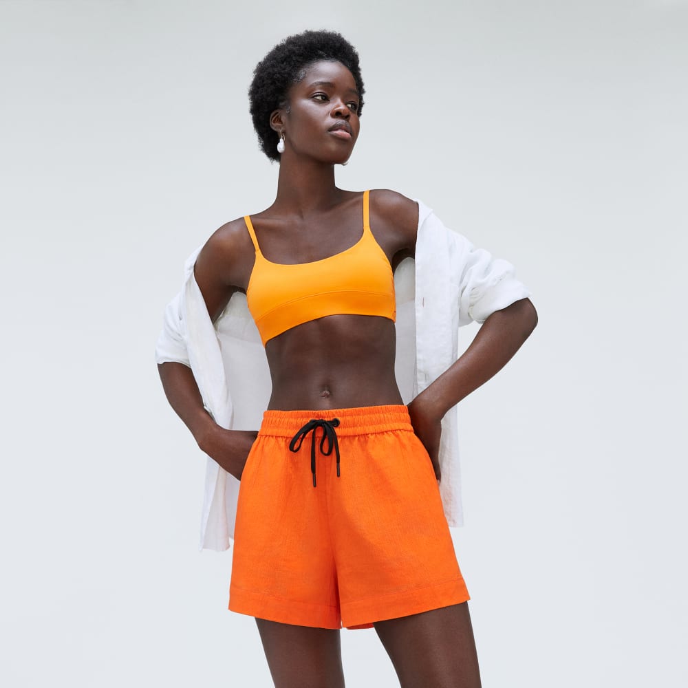 womens-seersucker-boxer-short-bright-orange