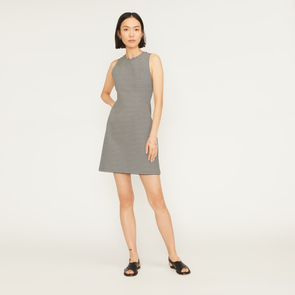 womens-dream-shift-dress-parchment-black | primary