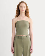 womens-form-tube-top-lichen-green | primary