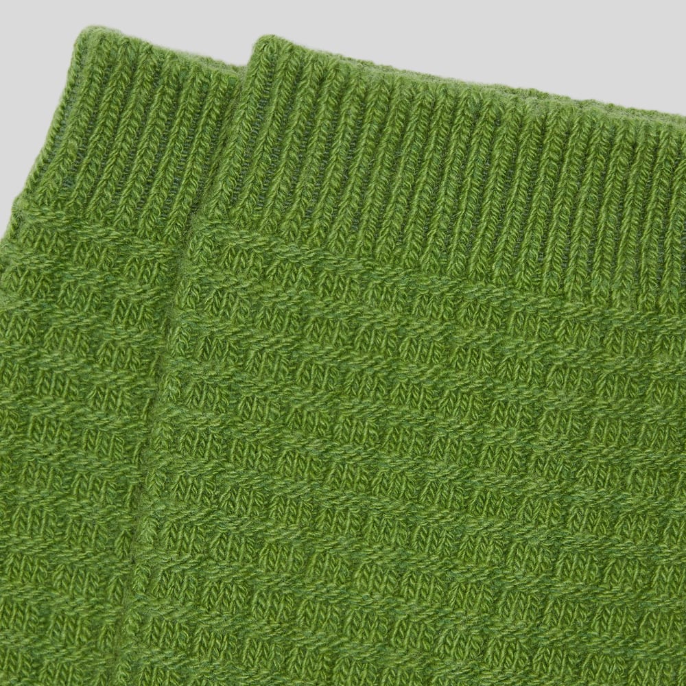 unisex-belgian-waffle-sweater-sock-lime-green | alt