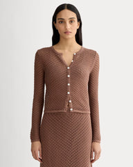 womens-lace-knit-cardigan-mocha | primary